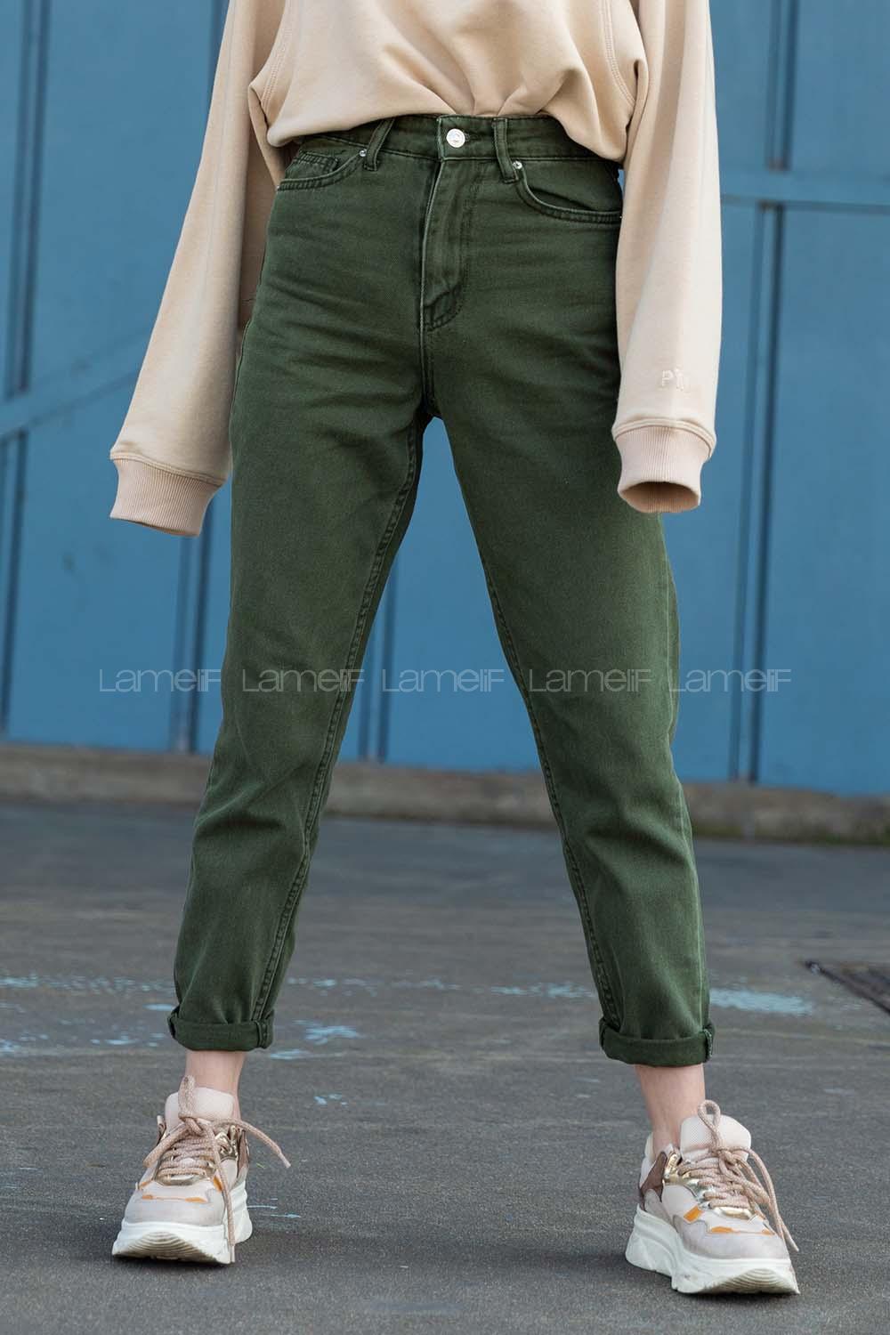 Lamelif Mom Jean Pantalon Haki