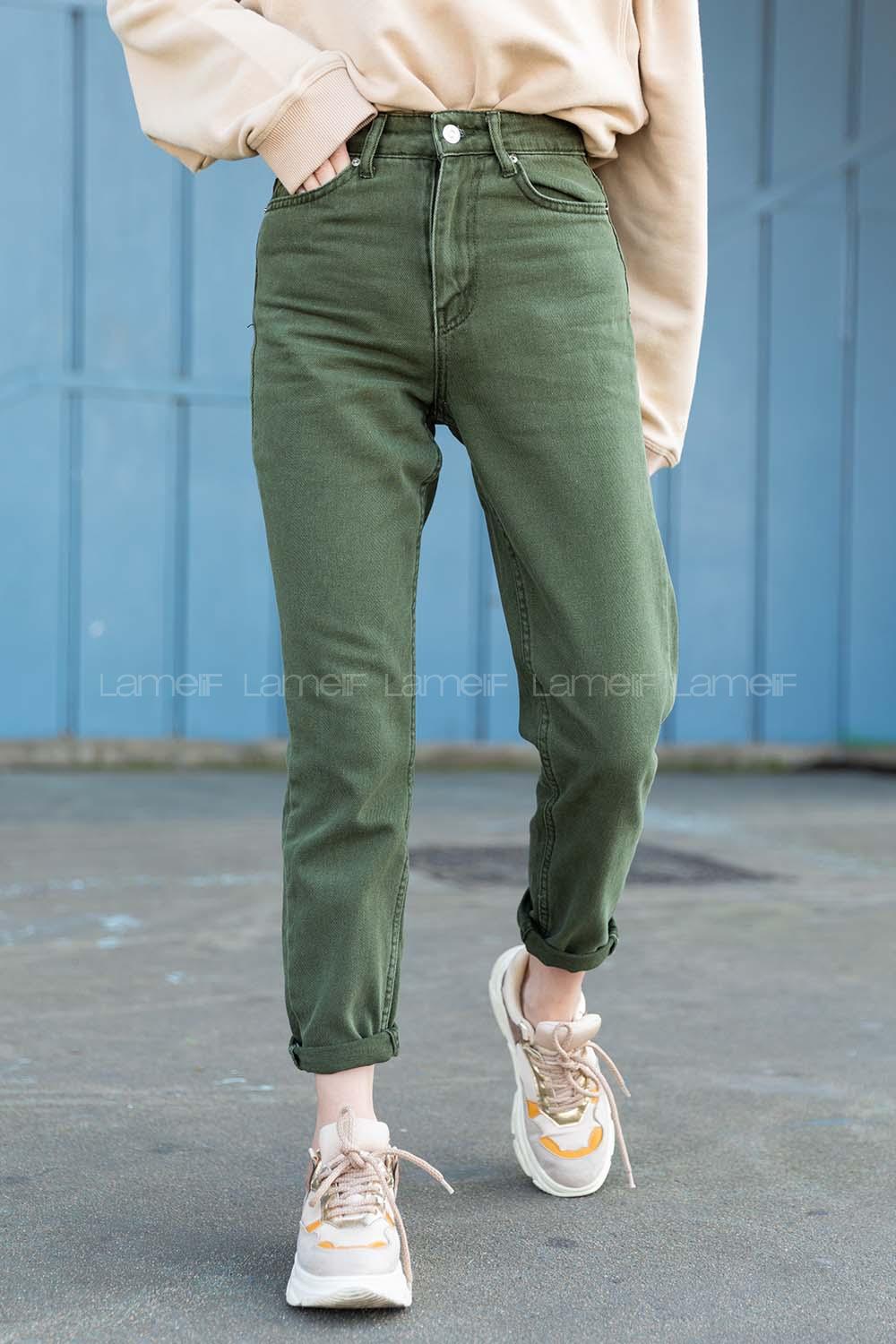 Lamelif Mom Jean Pantalon Haki