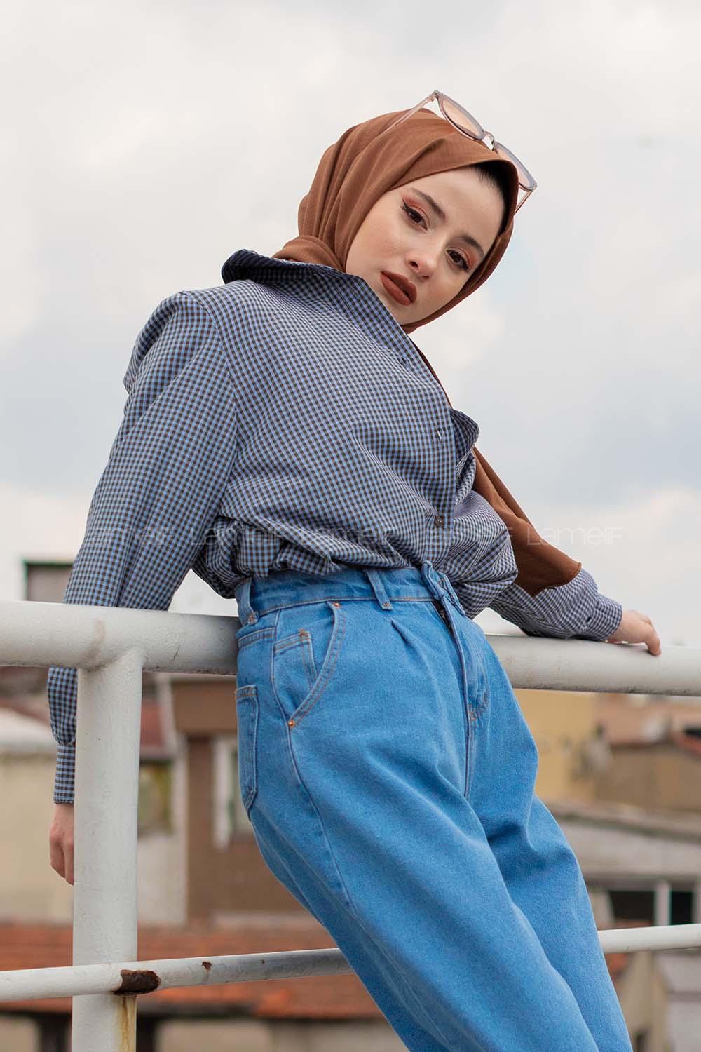 Modalamelif Pötikare Gömlek Mavi