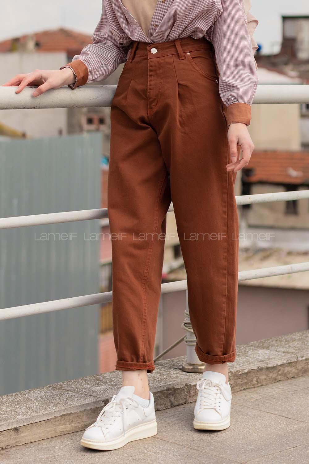 Modalamelif  Slouchy Jean  Kahverengi