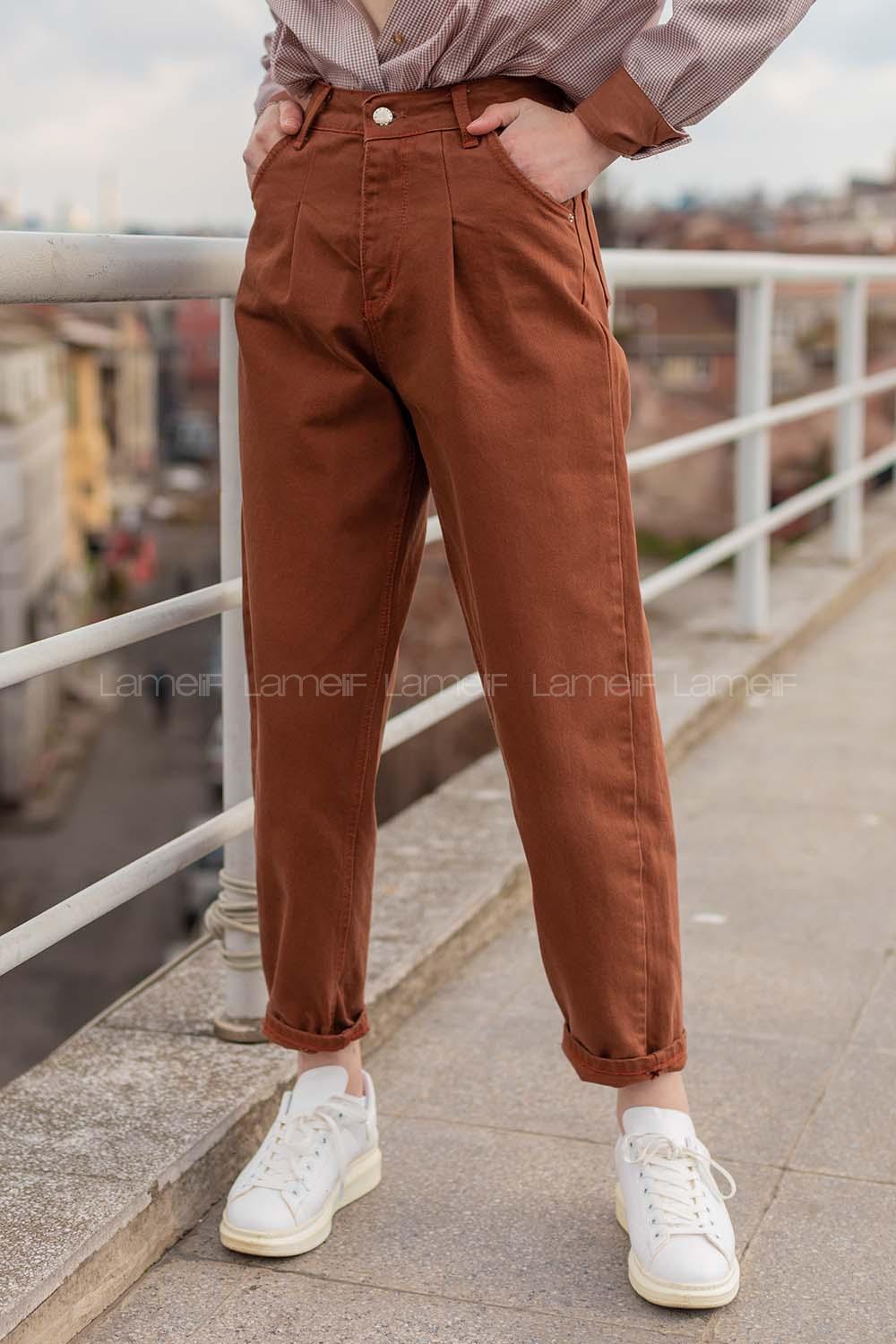 Modalamelif  Slouchy Jean  Kahverengi