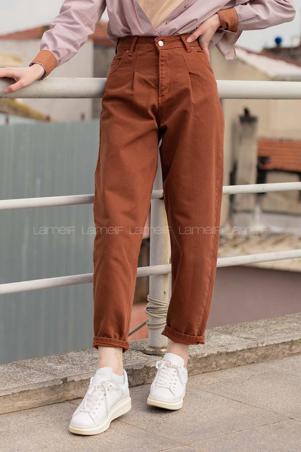 Modalamelif  Slouchy Jean  Kahverengi