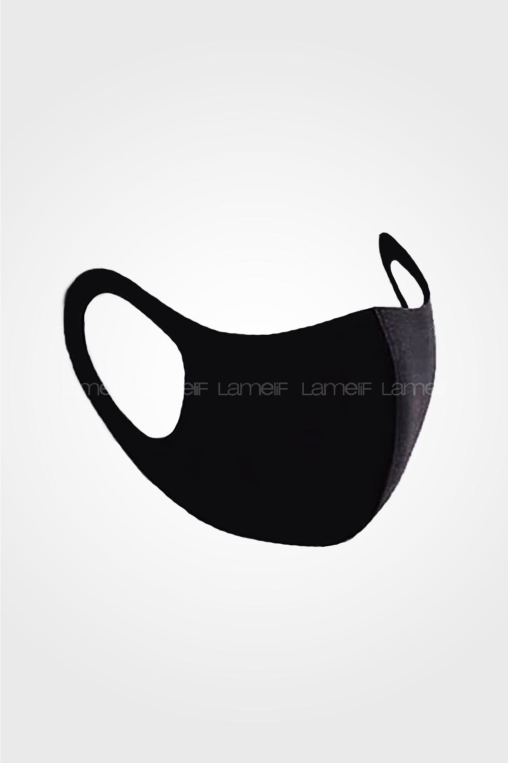 Modalamelif Yıkanabilir Tekstil Maskesi Siyah