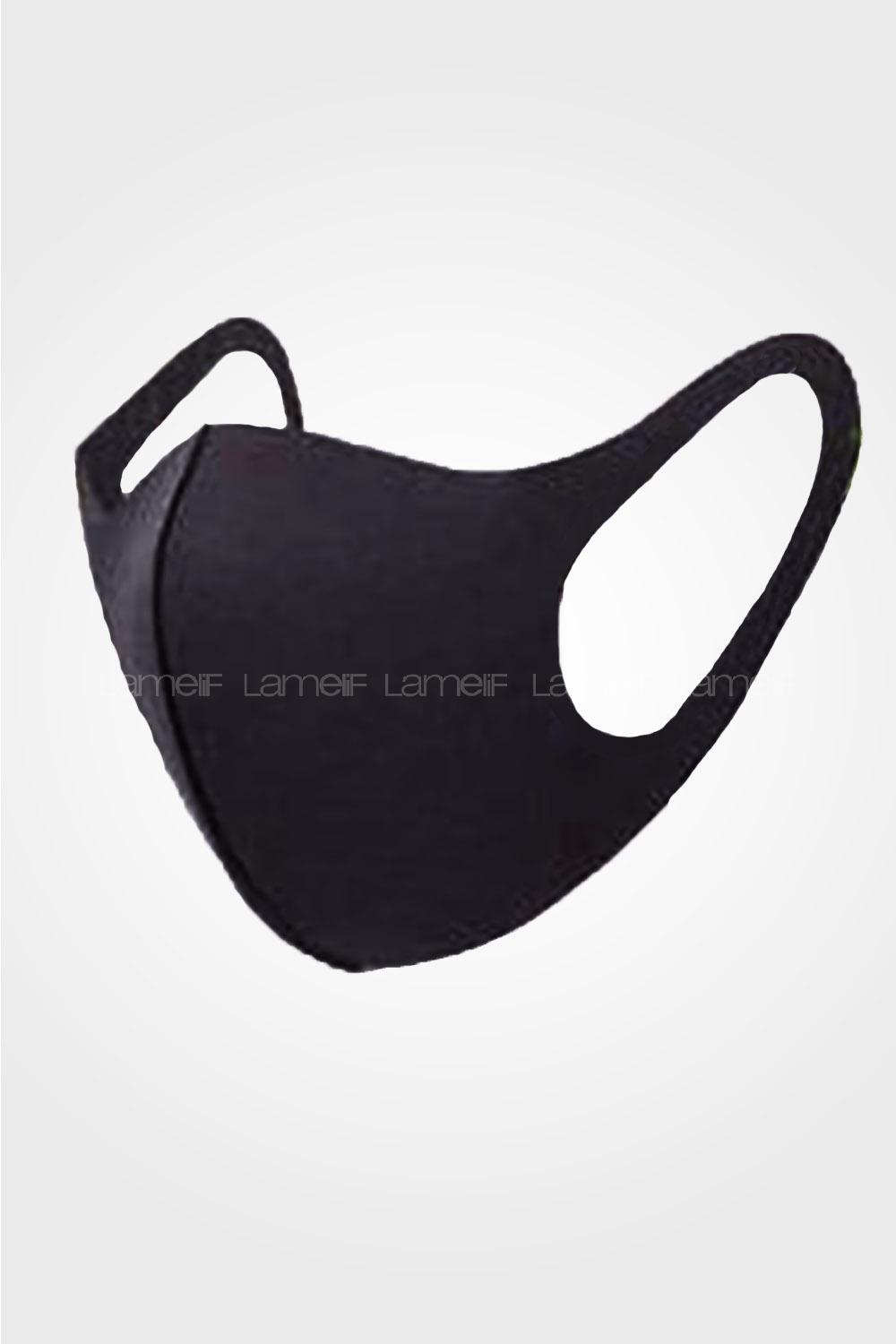 Modalamelif Yıkanabilir Tekstil Maskesi Siyah