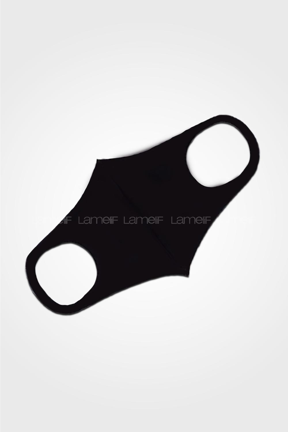 Modalamelif Yıkanabilir Tekstil Maskesi Siyah