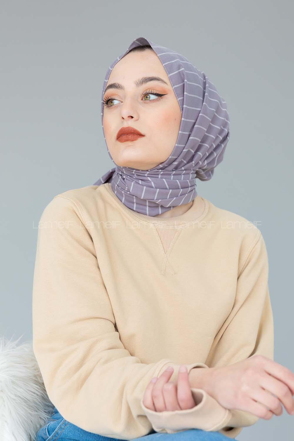 Modalamelif Gri Line Şal