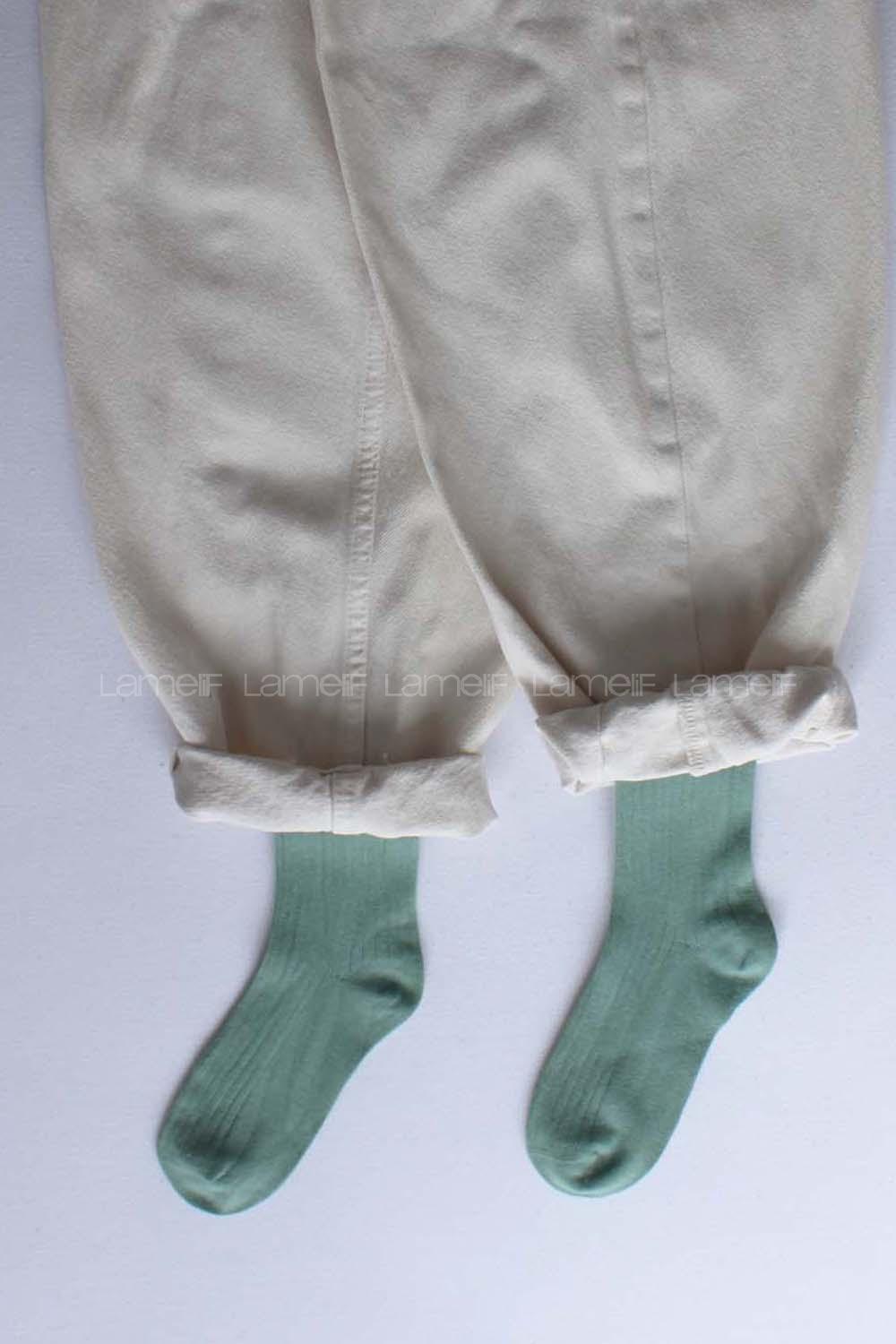 Modalamelif  İnce Fitilli Çağla Yeşili Çorap