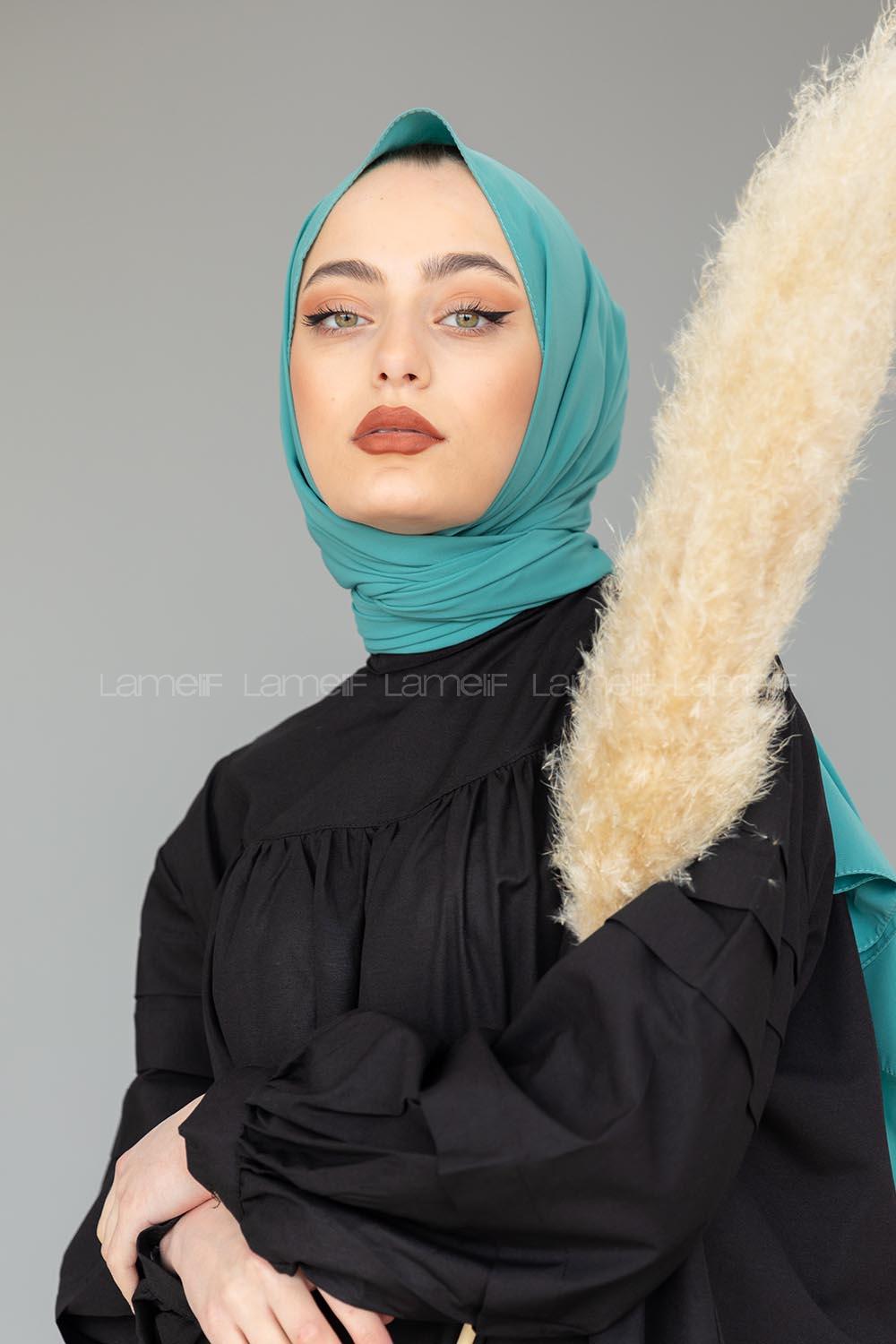 Modalamelif Pastel Yeşil Bursa İpeği Şal