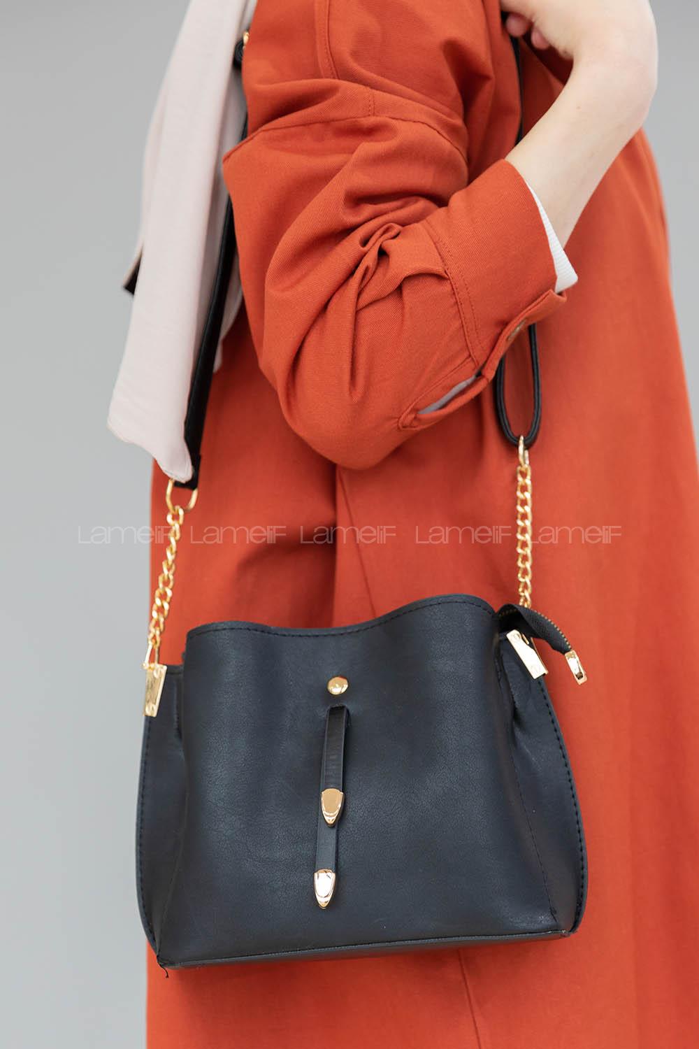 Modalamelif Çapraz Kadın Çanta Oriel Siyah