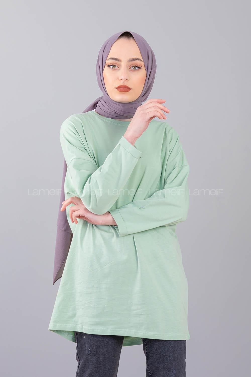 Modalamelif Friends Yazı Baskılı Sweat Su Yeşili