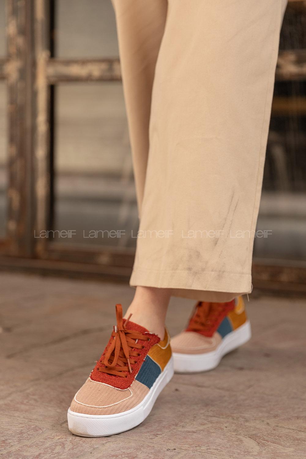 Modalamelif Parça Renkli Spor Ayakkabı