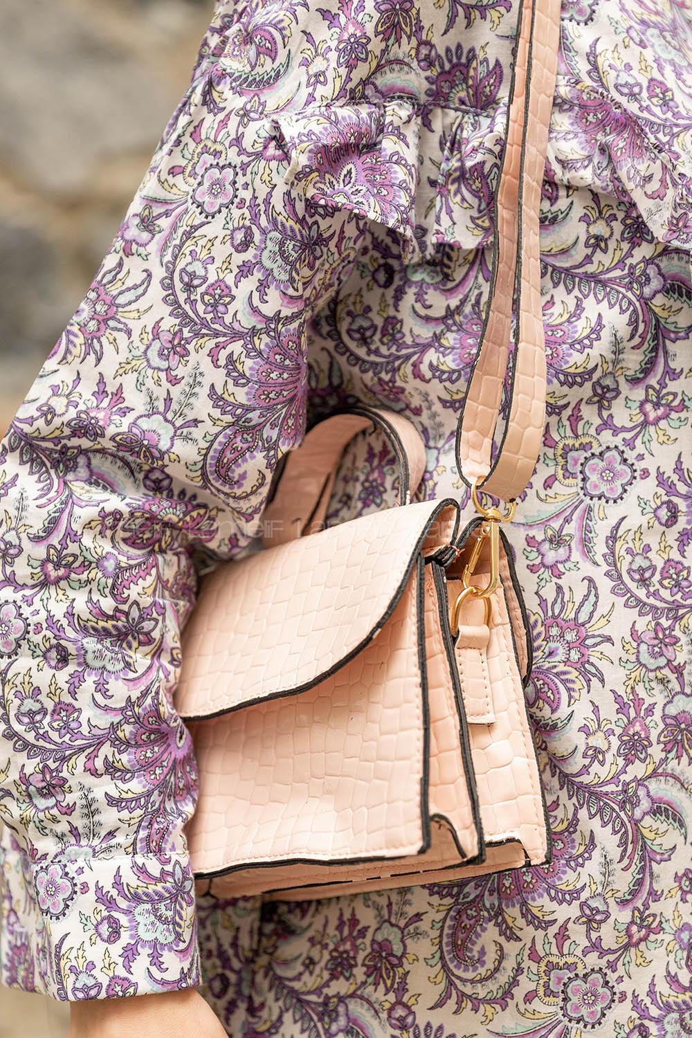 Modalamelif  Desen Rugan Çanta Pudra