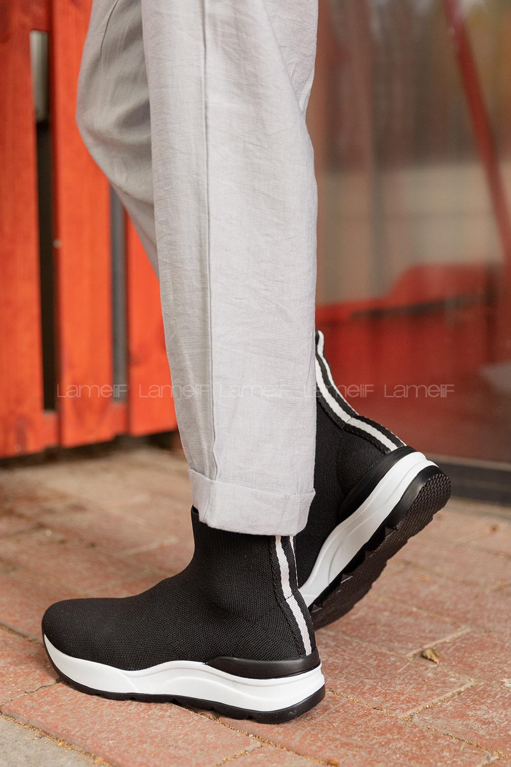 Modalamelif Bilekte Siyah Spor Ayakkabı