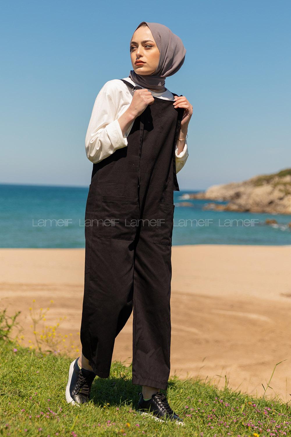 Modalamelif Bol Paça Tulum Siyah