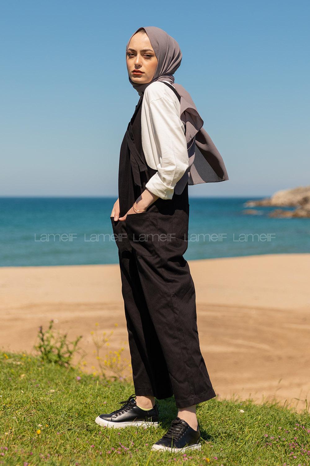 Modalamelif Bol Paça Tulum Siyah