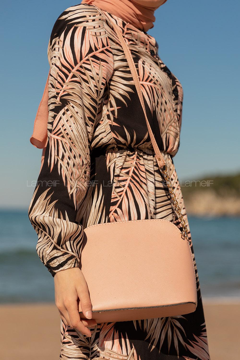 Modalamelif Deri Görünümlü Çanta Pudra