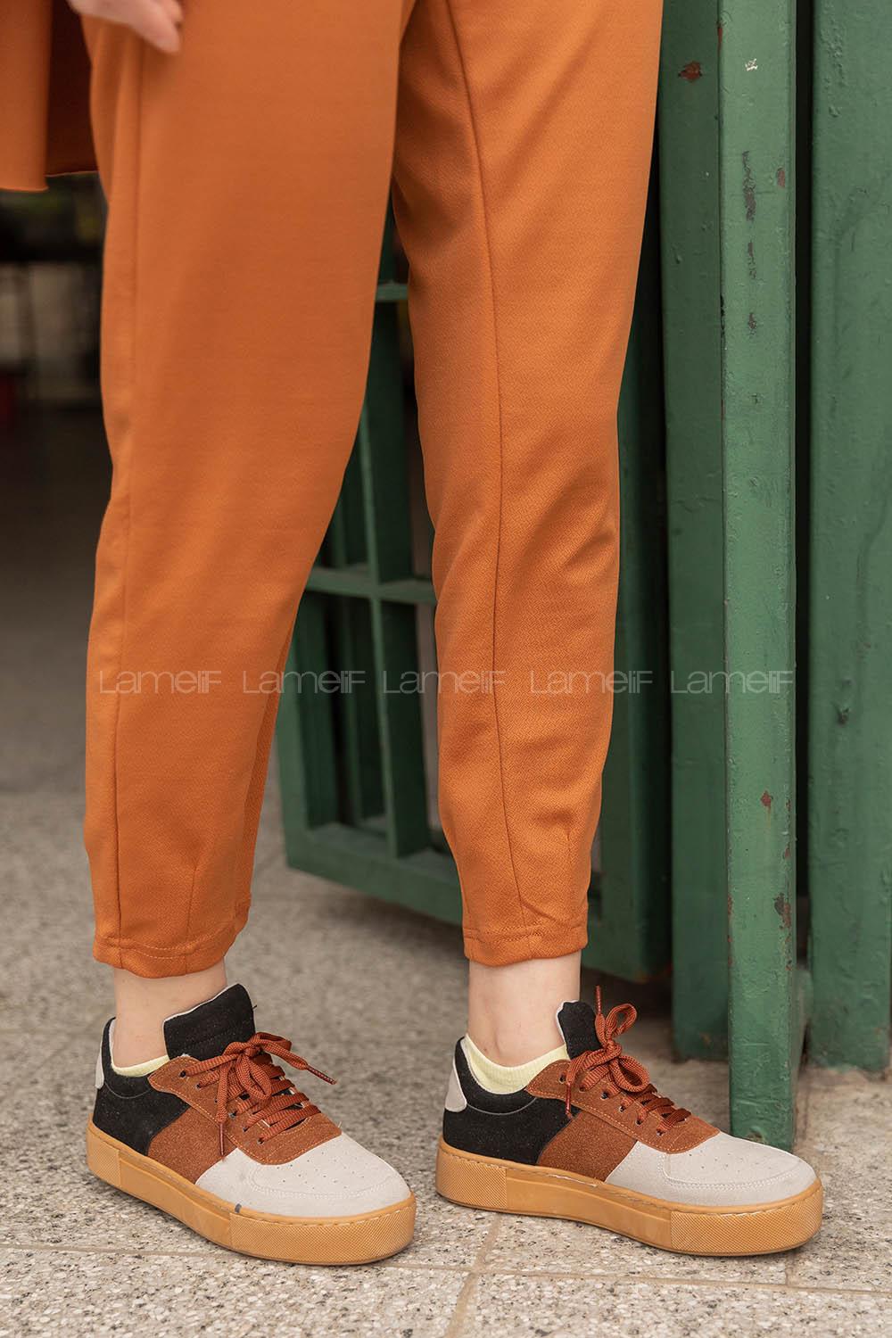 Modalamelif Parça Renkli Taba Spor Ayakkabı