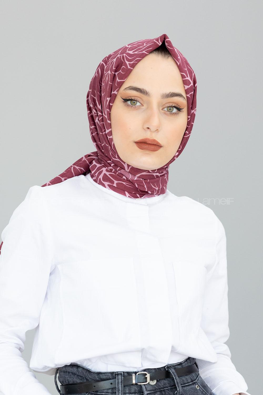 Modalamelif Açık Mor Ağaç Dalı Şal