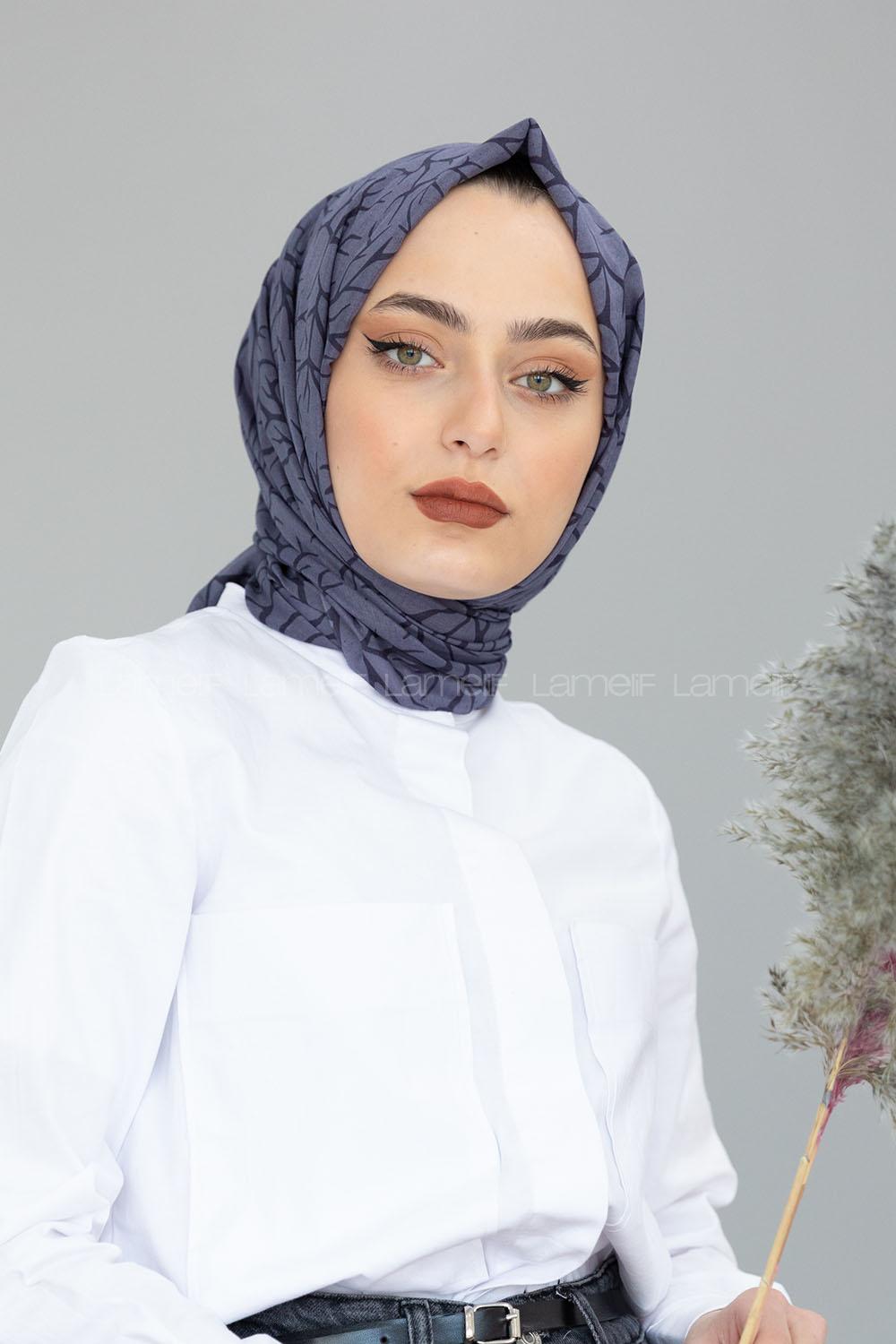 Modalamelif Antrasit Ağaç Dalı Şal