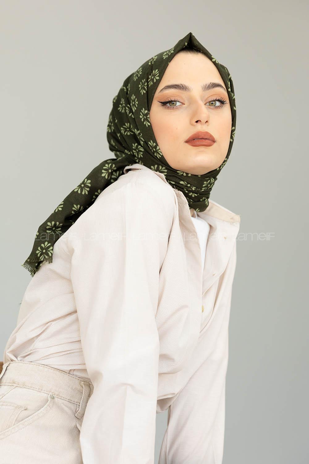 Modalamelif Haki Minimalist Şal