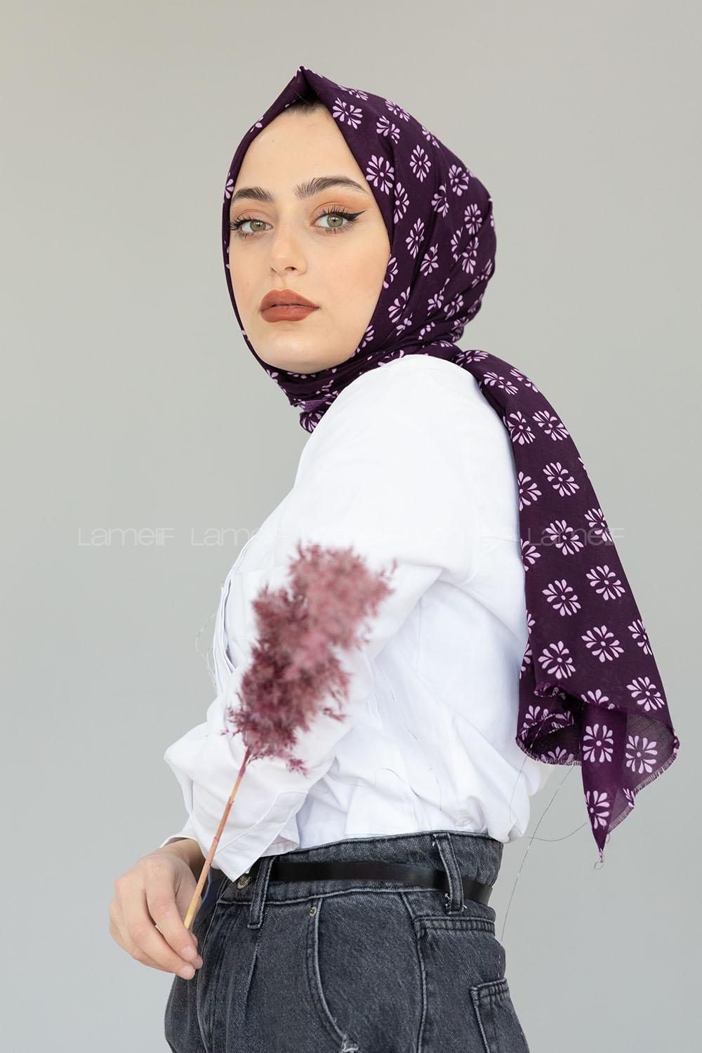 Modalamelif Mor Minimalist Şal