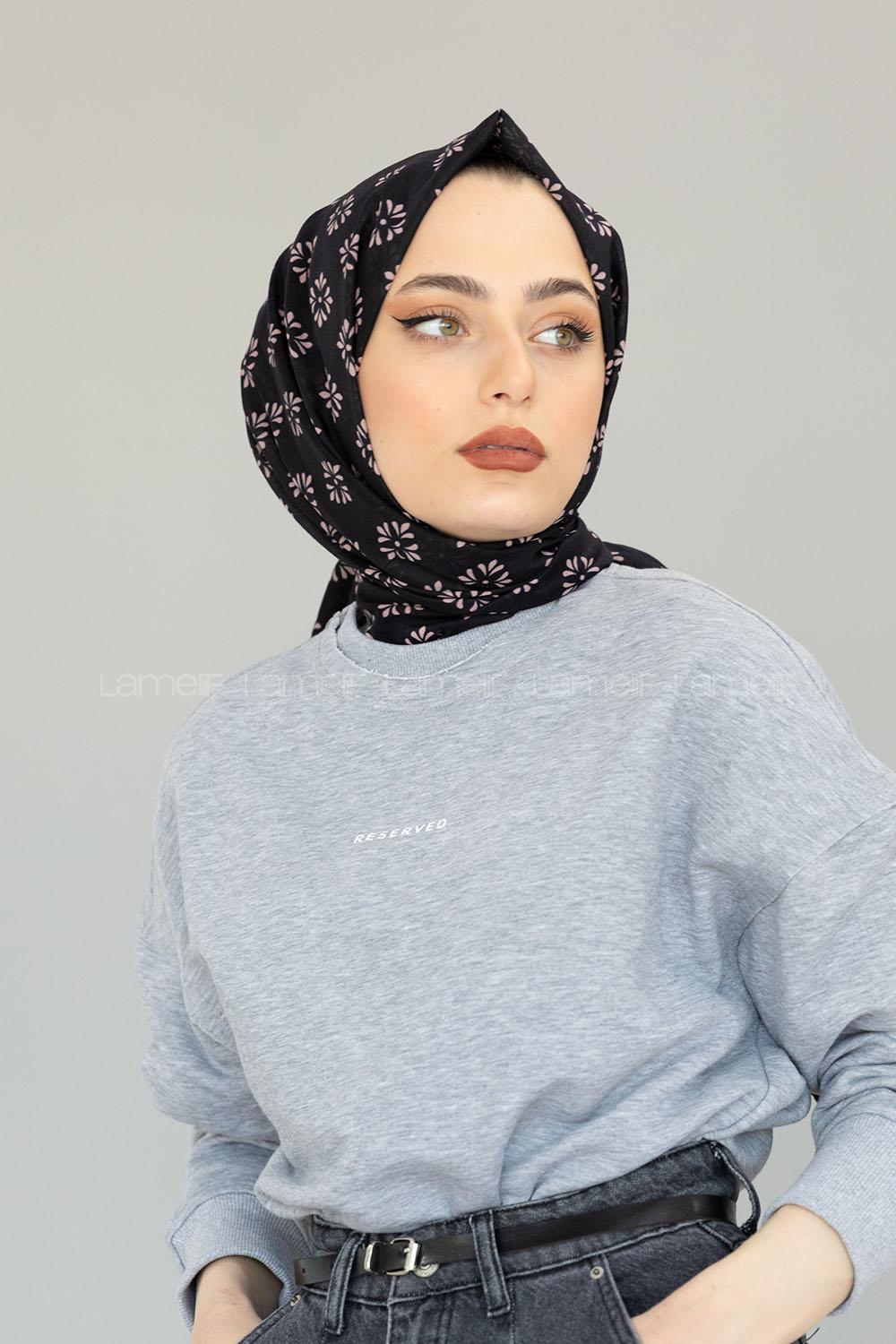 Modalamelif Siyah Minimalist Şal