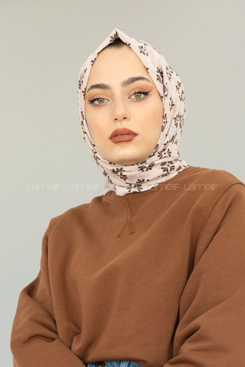 Modalamelif Soft Pudra Minimalist Şal