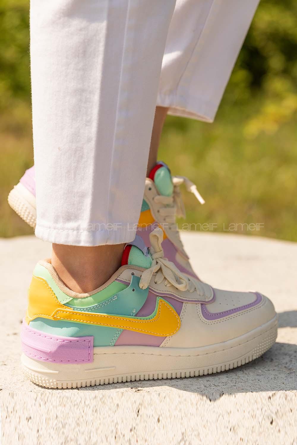 Modalamelif Rainbow Beyaz Spor Ayakkabı