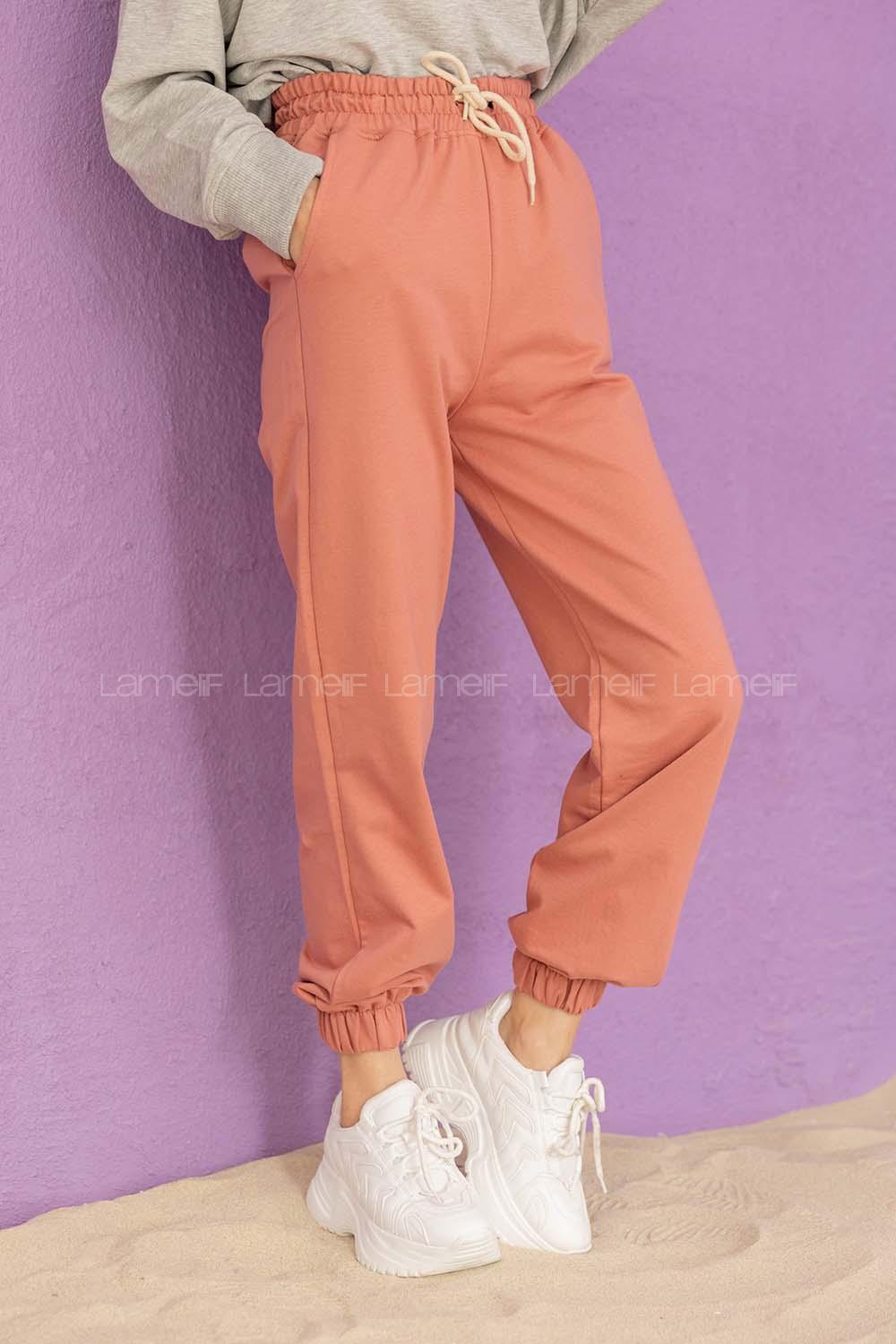 Modalamelif Bel Ve Paça Lastikli Eşofman Gül