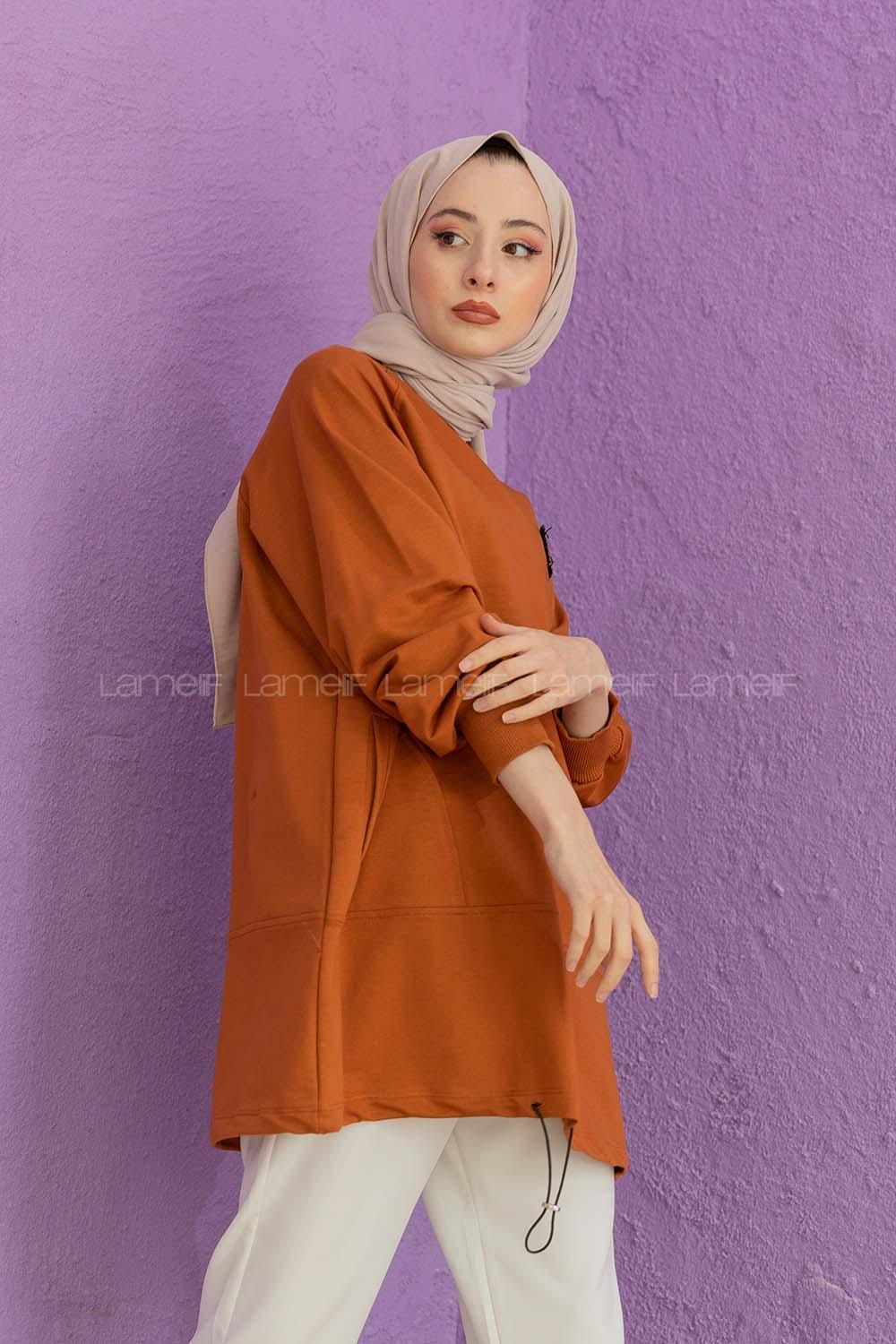 Modalamelif Armalı Sweat Taba