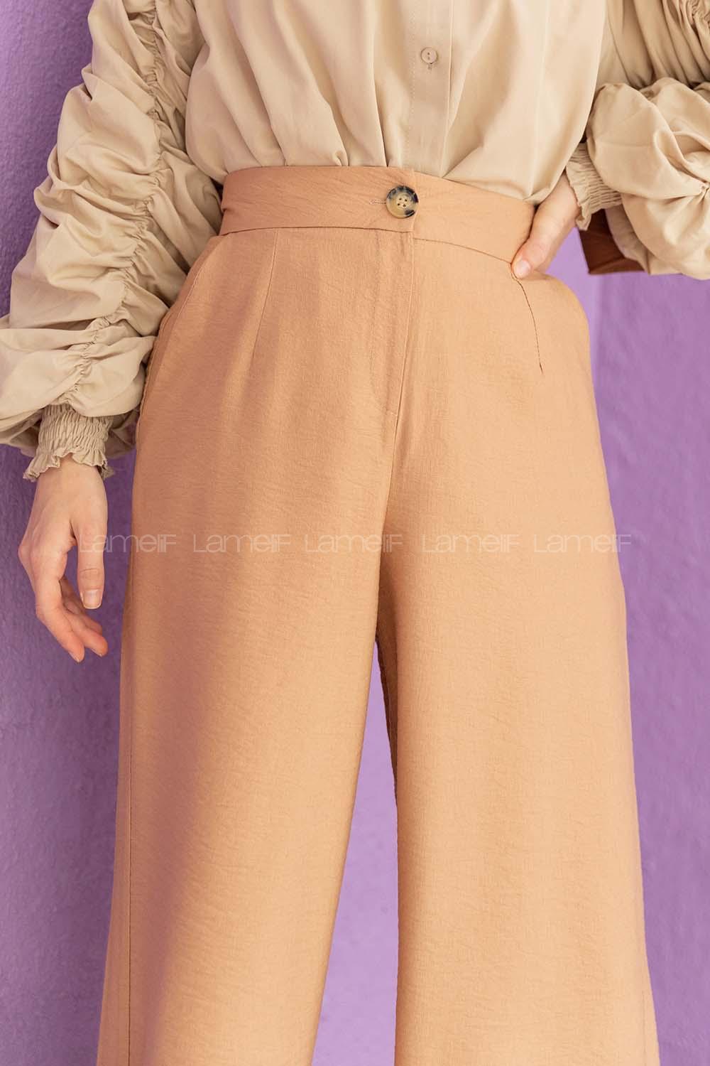 Modalamelif Bol Paça Pantolon Camel