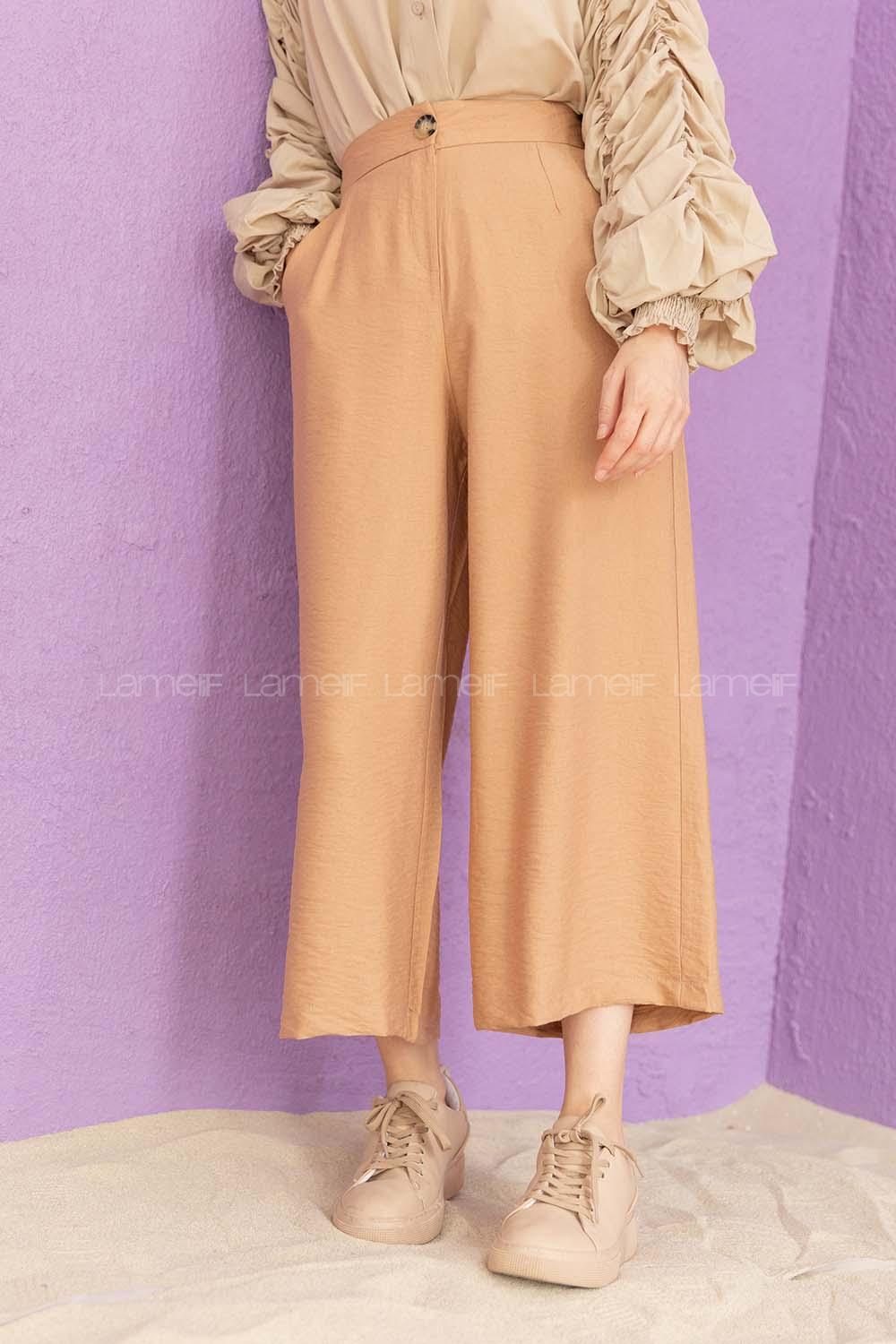 Modalamelif Bol Paça Pantolon Camel