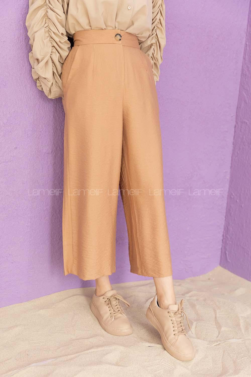 Modalamelif Bol Paça Pantolon Camel