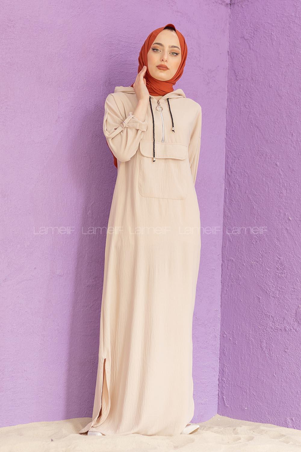 Modalamelif Kanguru Cepli Ayrobin  Elbise Taş