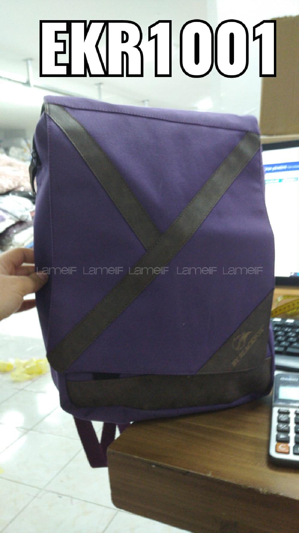 Modalamelif Kapak Cepli Sırt Çanta Mor