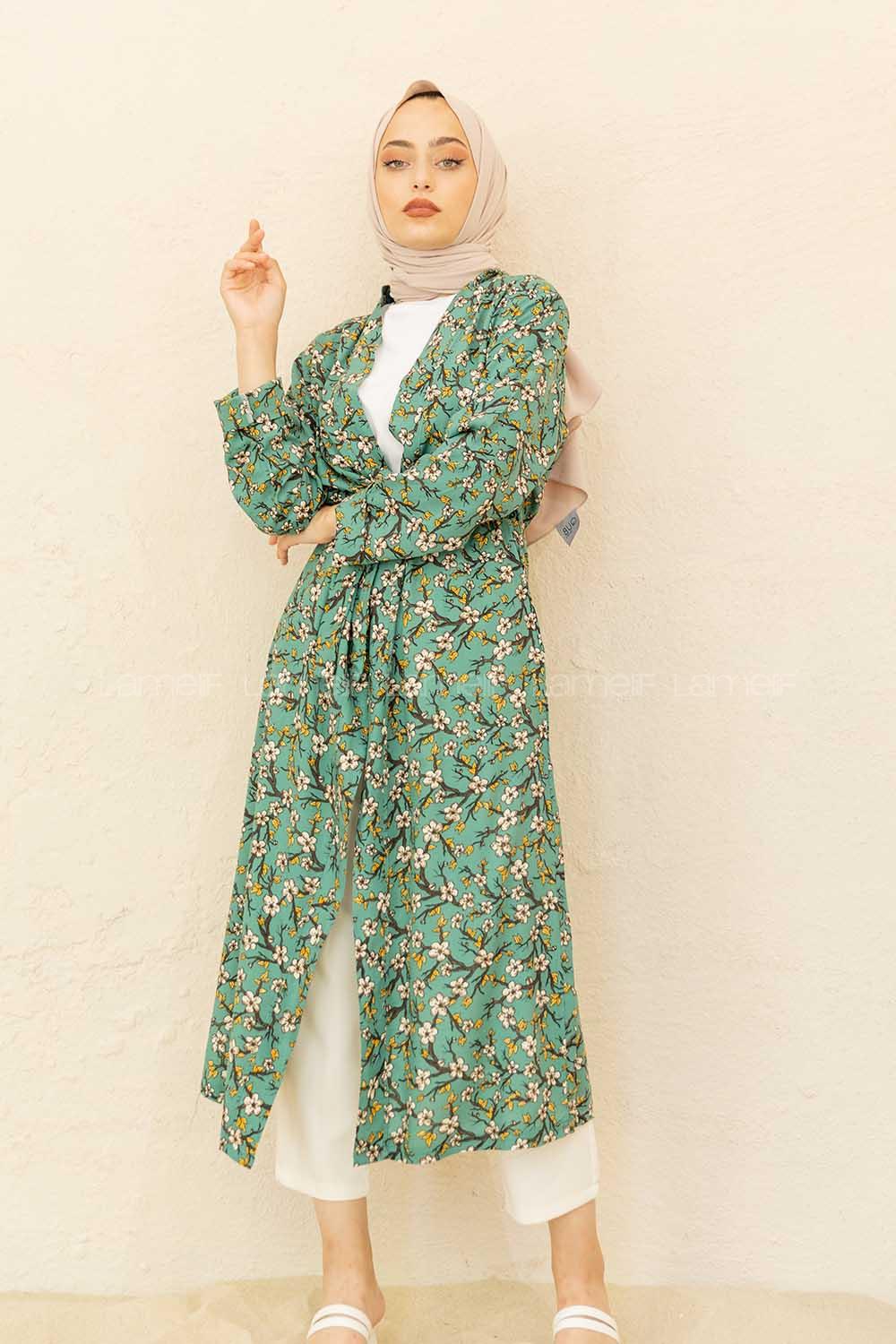 Modalamelif Otantik Kimono Pastel Yeşili