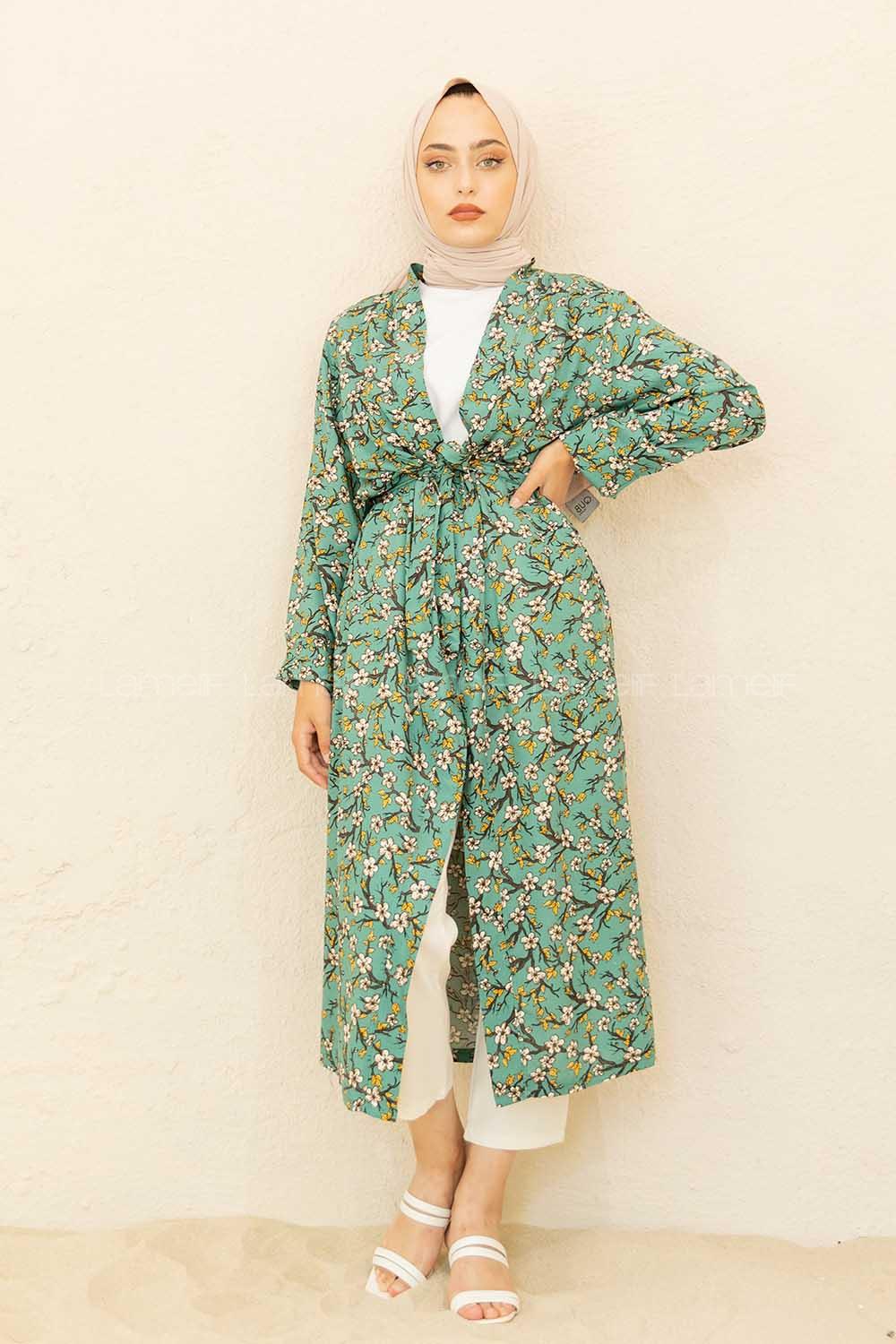 Modalamelif Otantik Kimono Pastel Yeşili