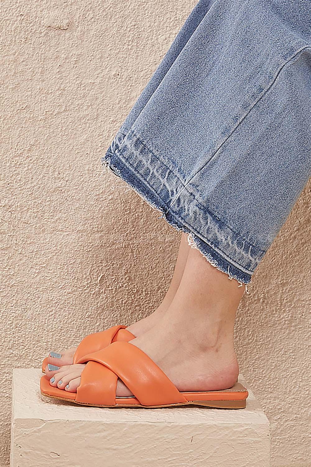 Modalamelif Çapraz Terlik Oranj