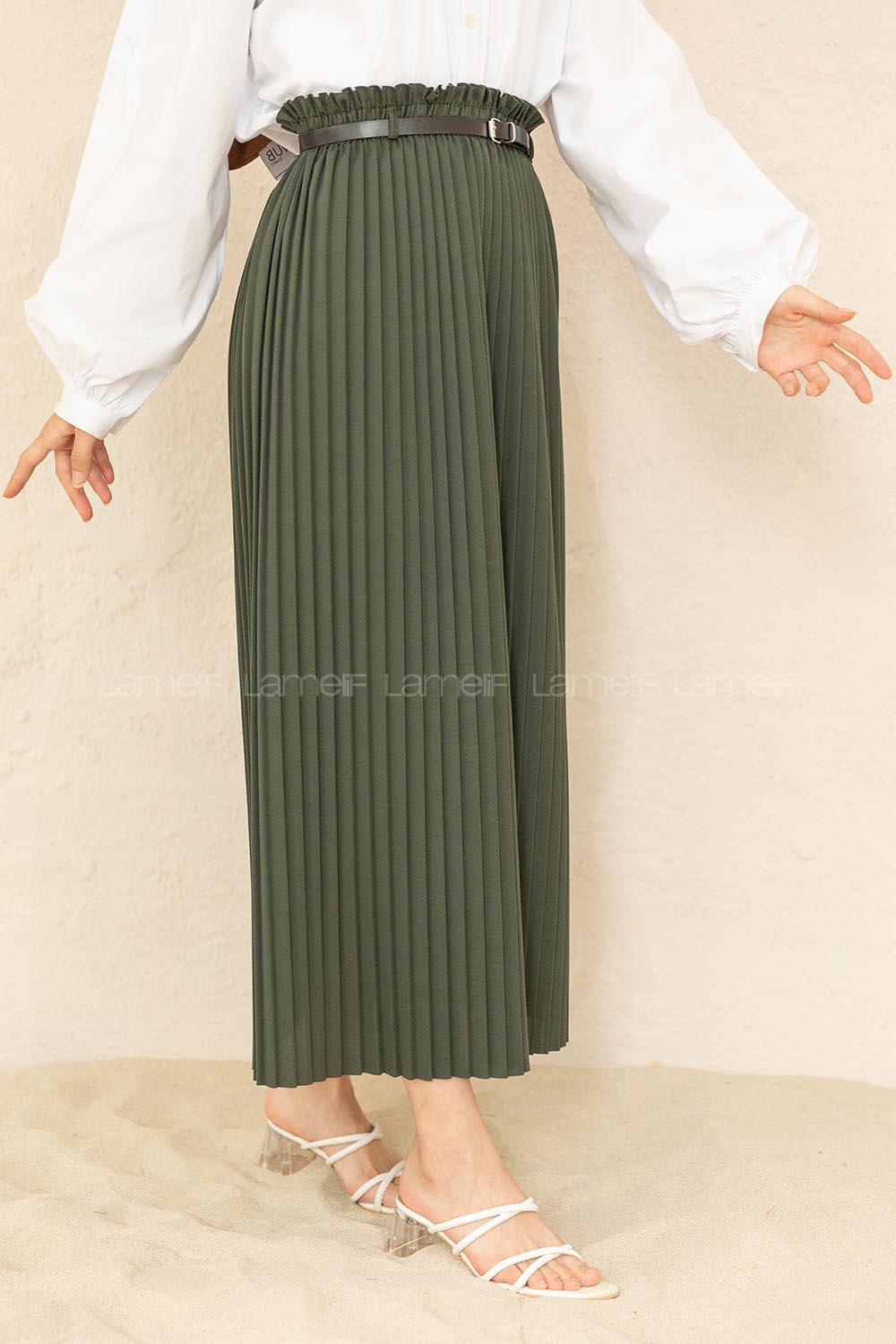 Modalamelif Kemerli Mira Etek Yeşil