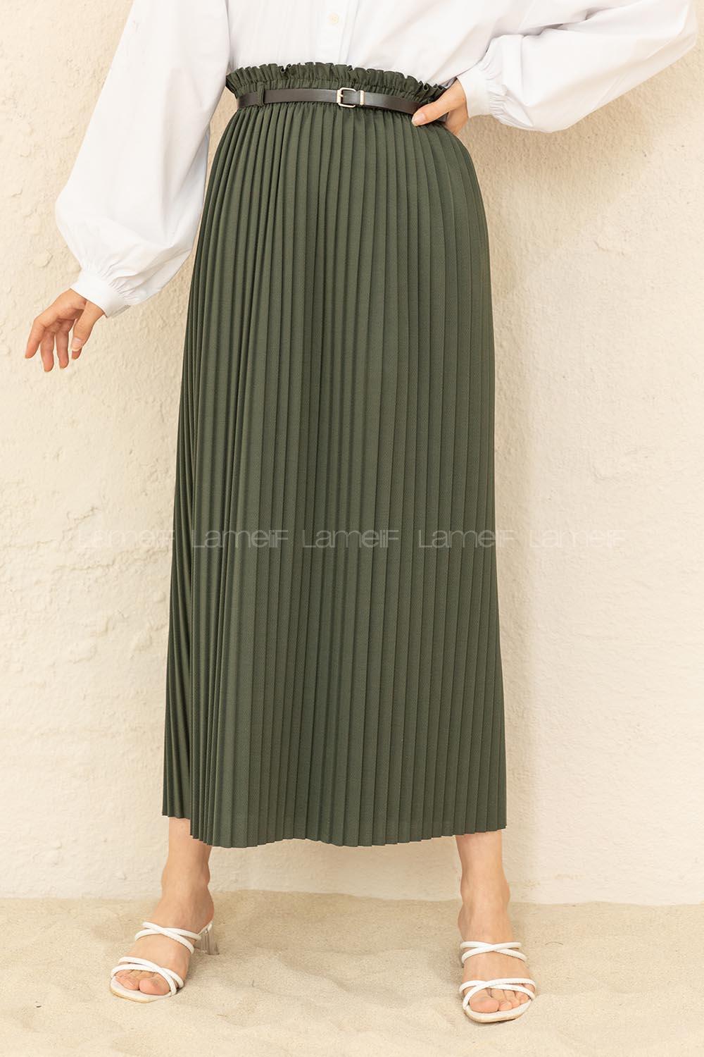 Modalamelif Kemerli Mira Etek Yeşil