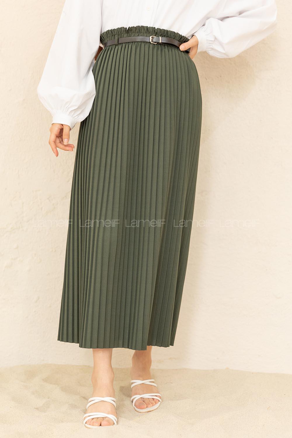 Modalamelif Kemerli Mira Etek Yeşil