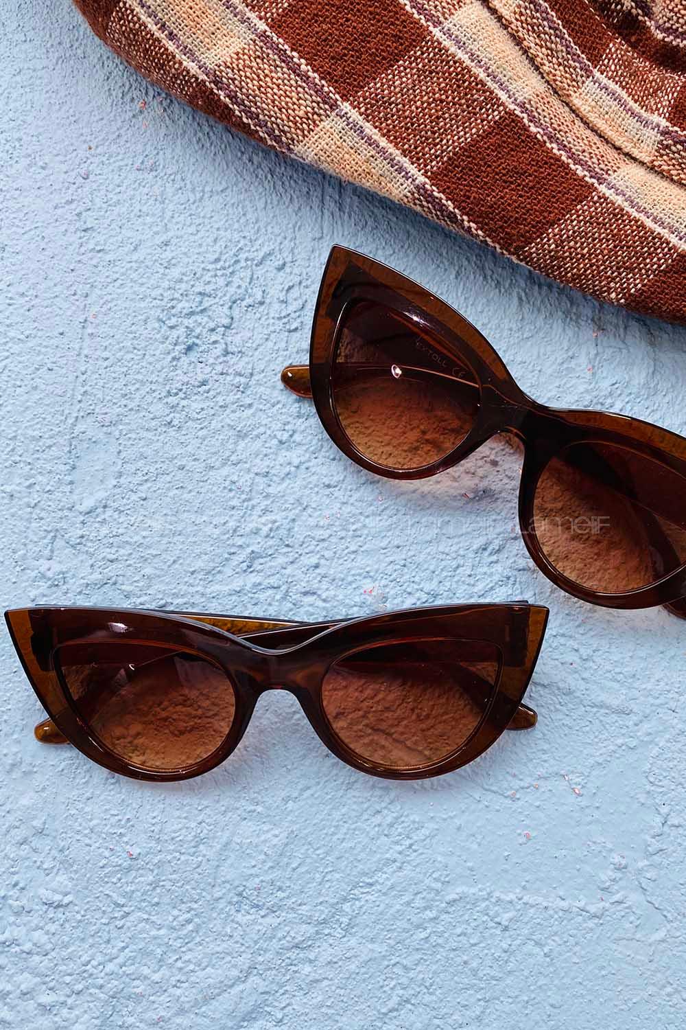 Modalamelif Bakır Kahve Punch Gözlük