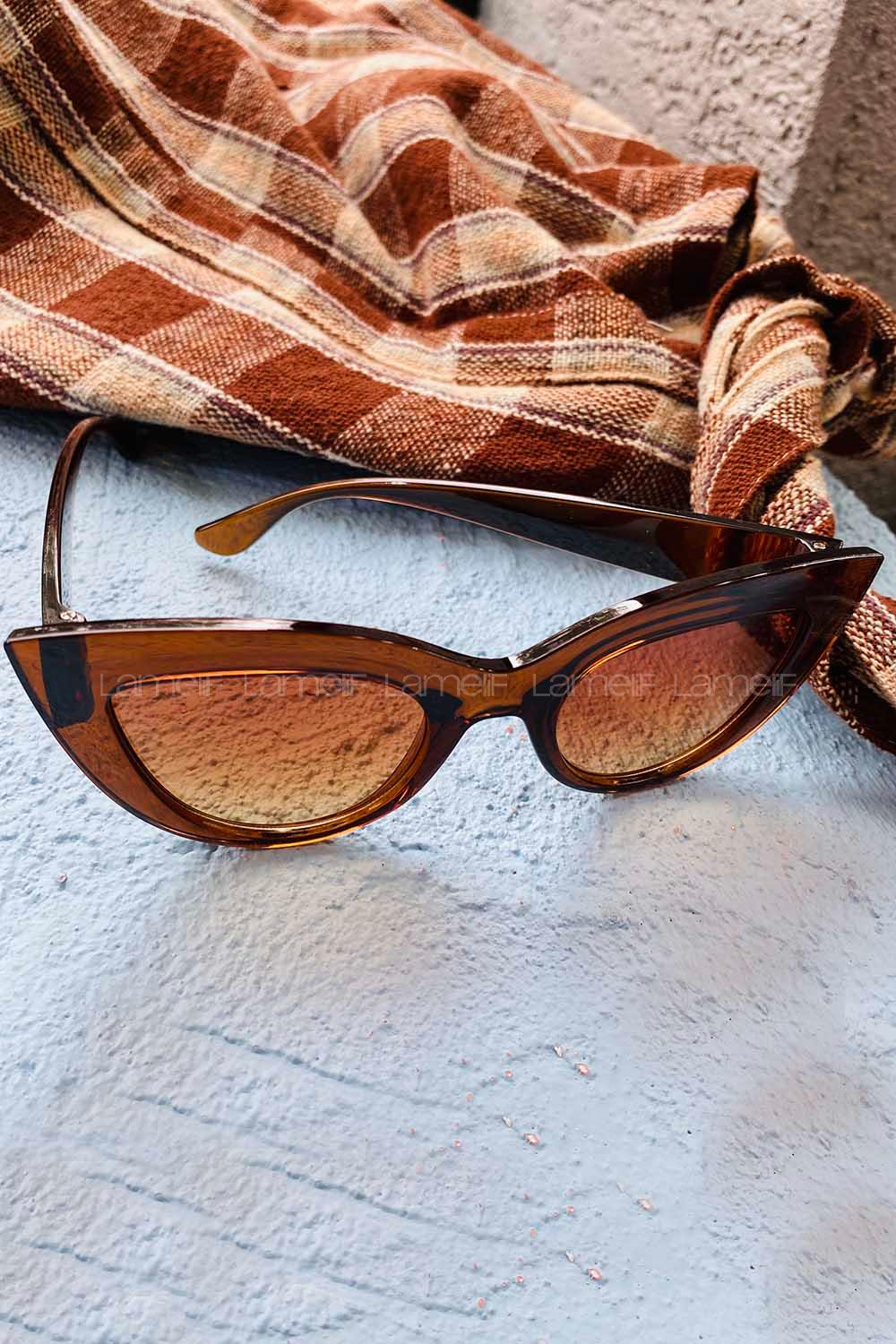 Modalamelif Bakır Kahve Punch Gözlük