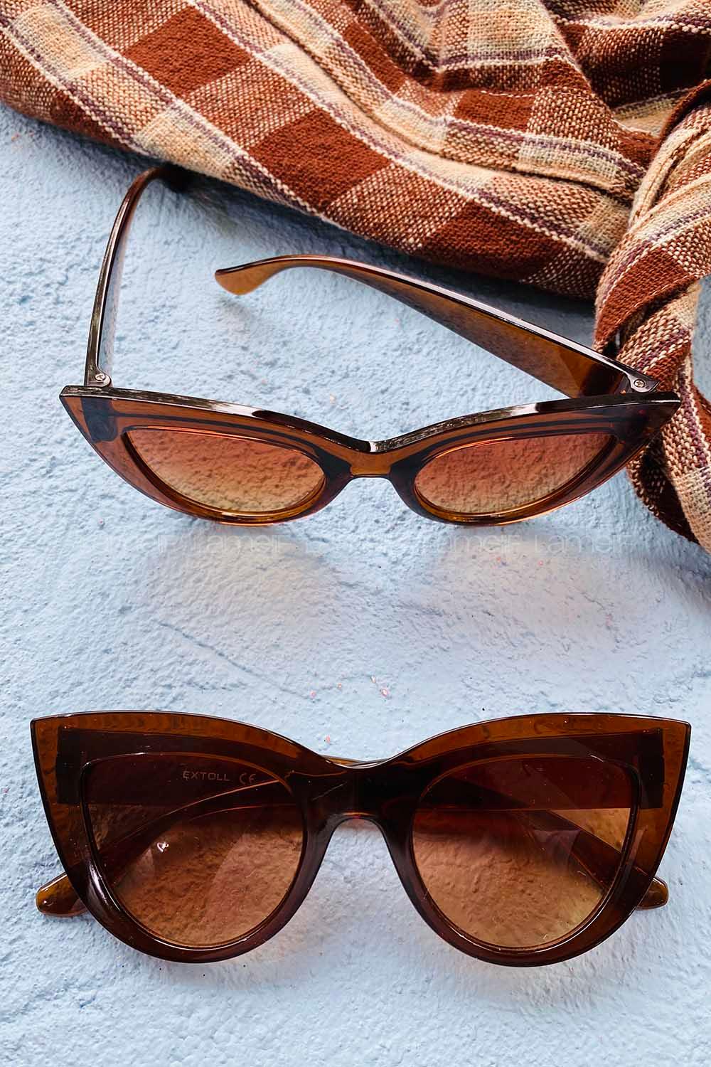 Modalamelif Bakır Kahve Punch Gözlük