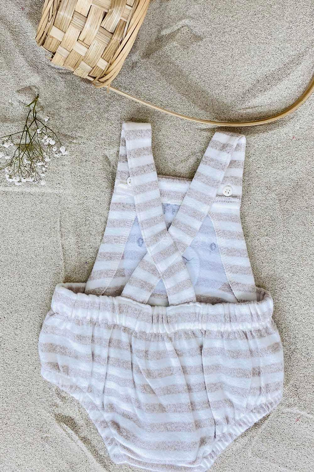 Modalamelif Bebek Ayıcık Nakışlı Pamuklu Tulum