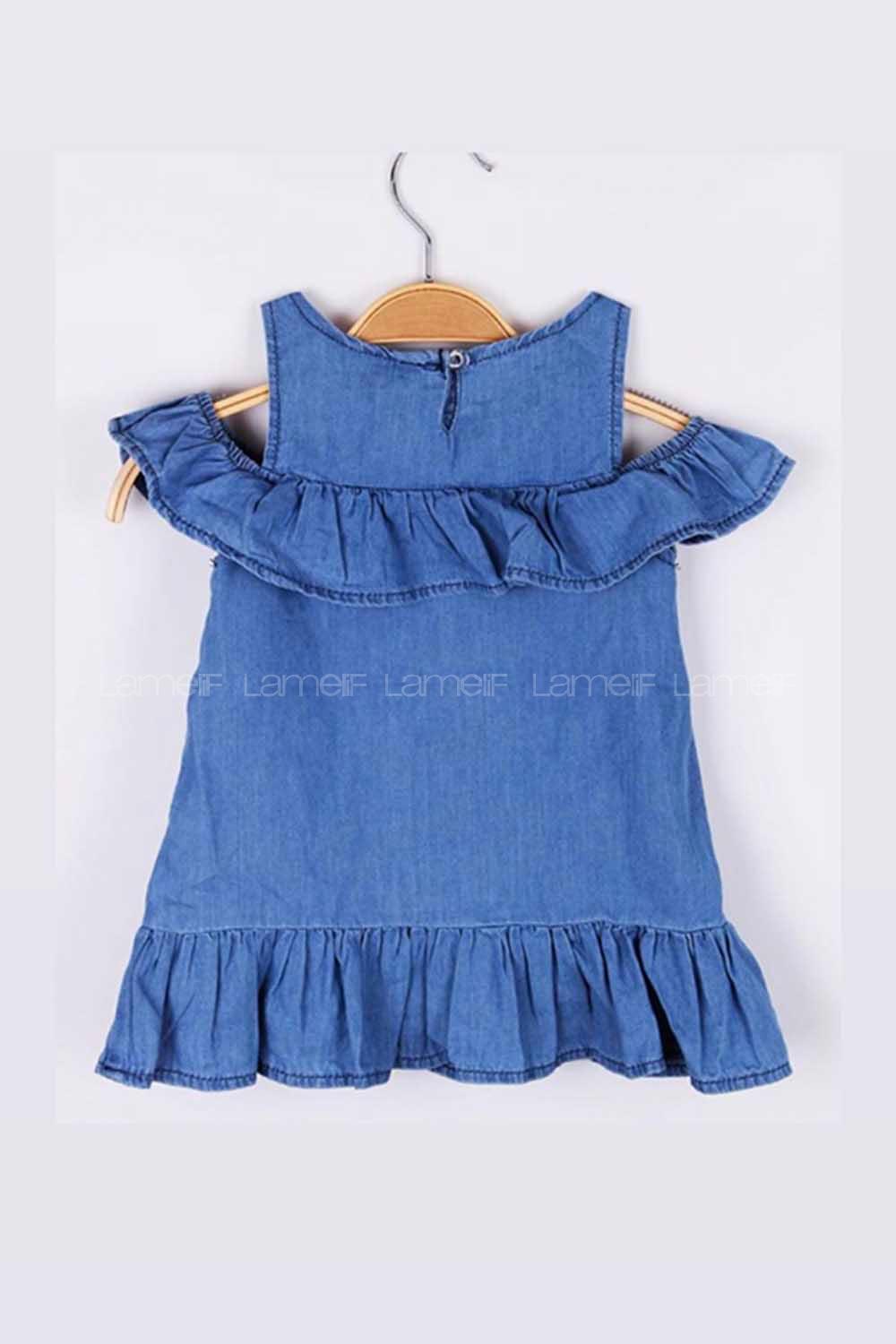 Modalamelif Kız Bebek Jean Elbise