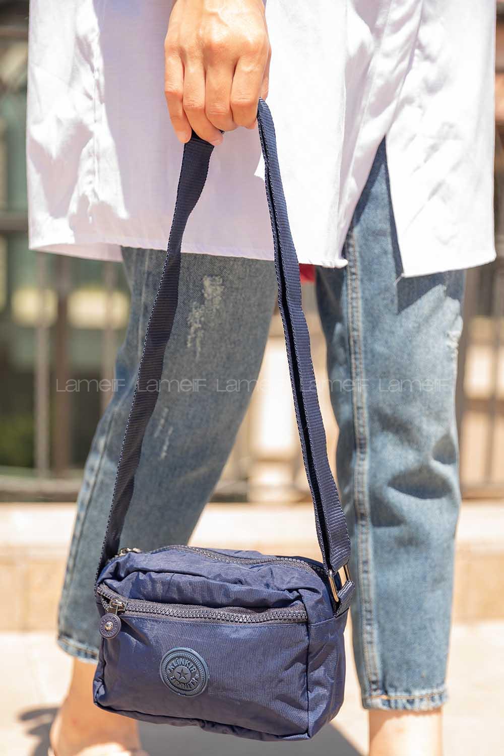 Modalamelif Klinkır Çapraz Çanta İndigo