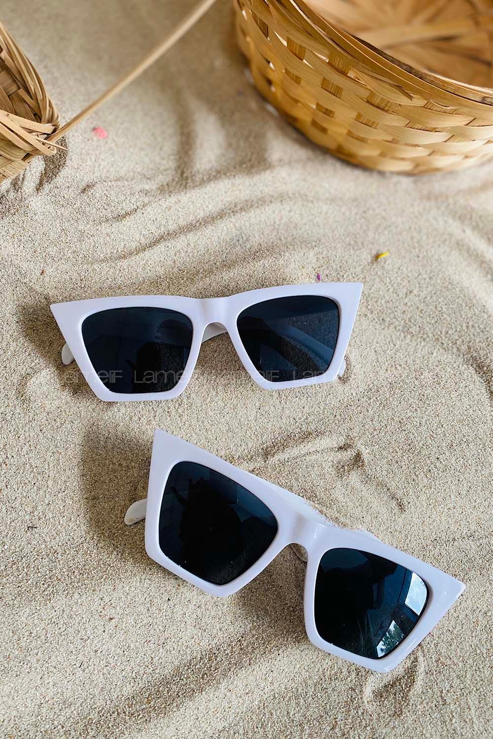 Modalamelif Cat Eye Beyaz Kemik Gözlük