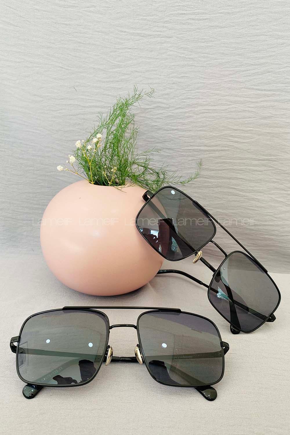 Modalamelif Pilot Siyah Cam Gözlük