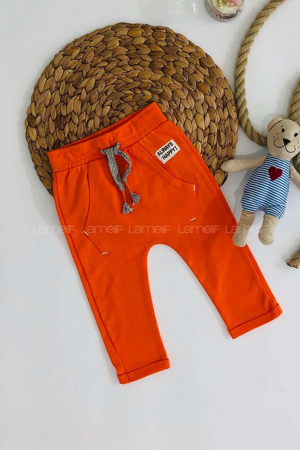 Modalamelif Erkek Bebek Eşofman Altı Turuncu